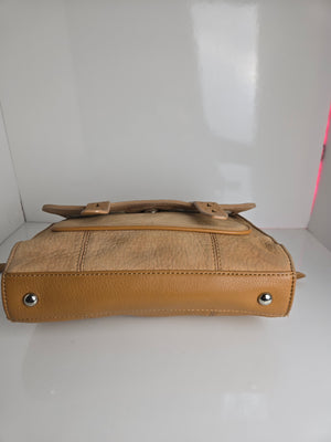 Aimee Kestenberg Nubuck and Leather Top Handle/Shoulder/Crossbody Bag