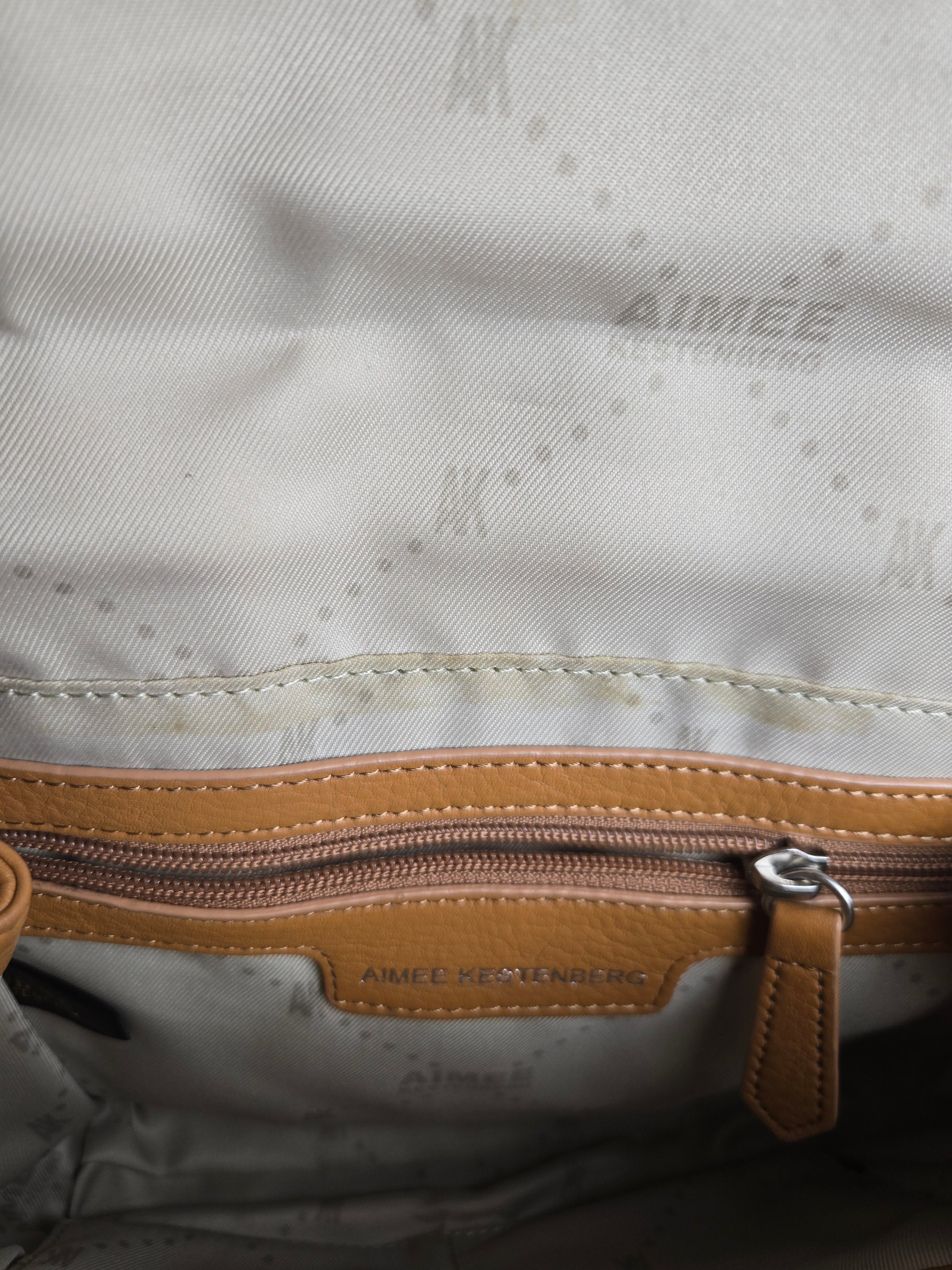 Aimee Kestenberg Nubuck and Leather Top Handle/Shoulder/Crossbody Bag