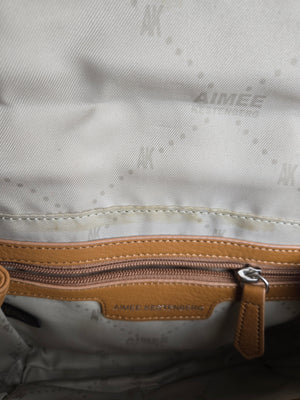Aimee Kestenberg Nubuck and Leather Top Handle/Shoulder/Crossbody Bag