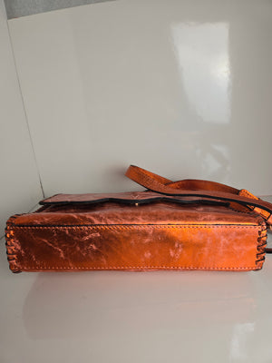 Patricia Nash Metallic Leather Shoulder/Crossbody Bag