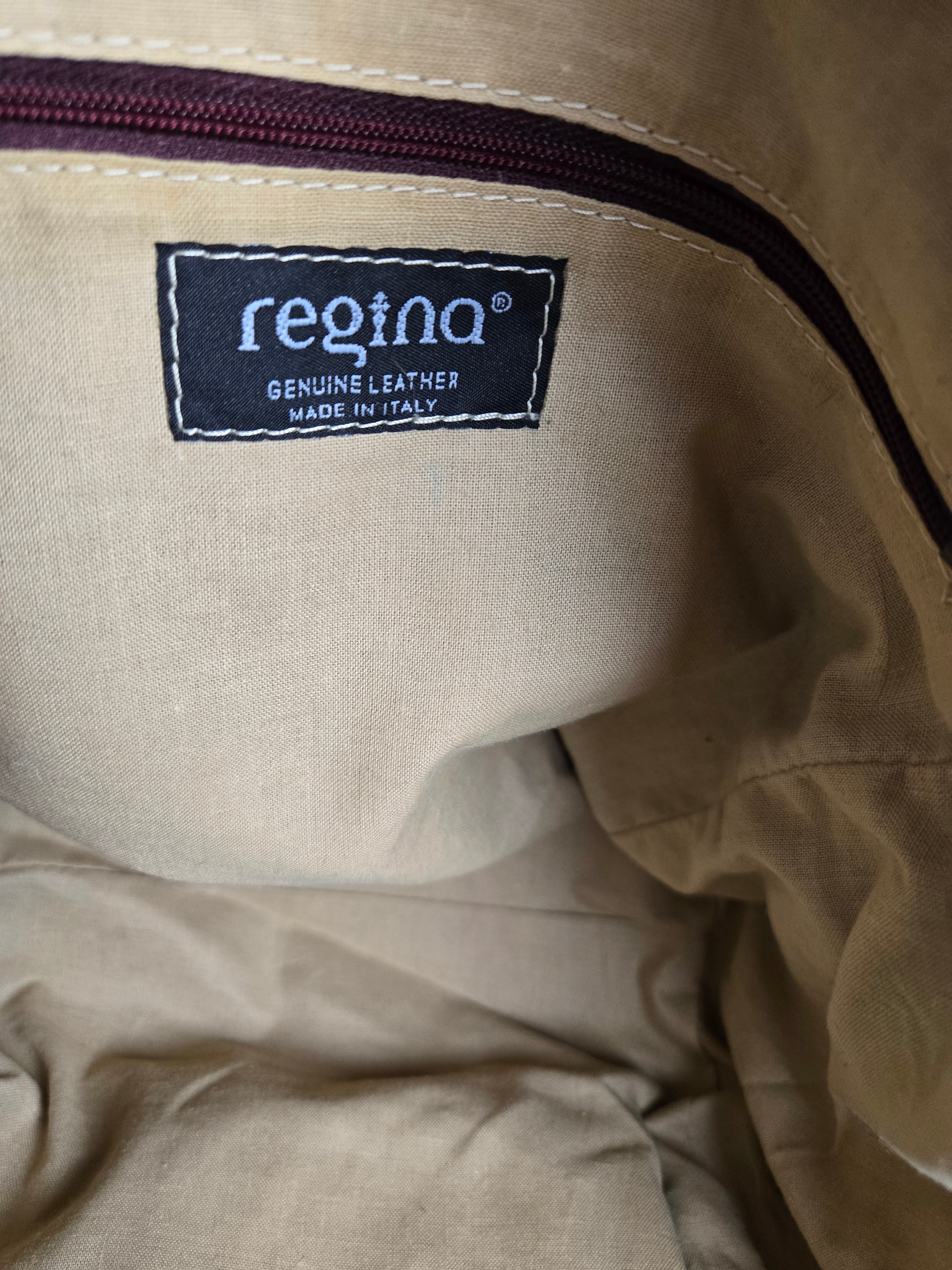 Regina Green Leather Shoulder Bag