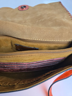 Patricia Nash Metallic Leather Shoulder/Crossbody Bag